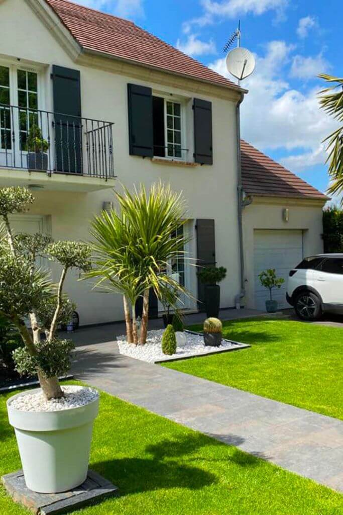 Aménagement jardin par DM Paysages à Marolles sur Seine près de Montereau Fault Yonne