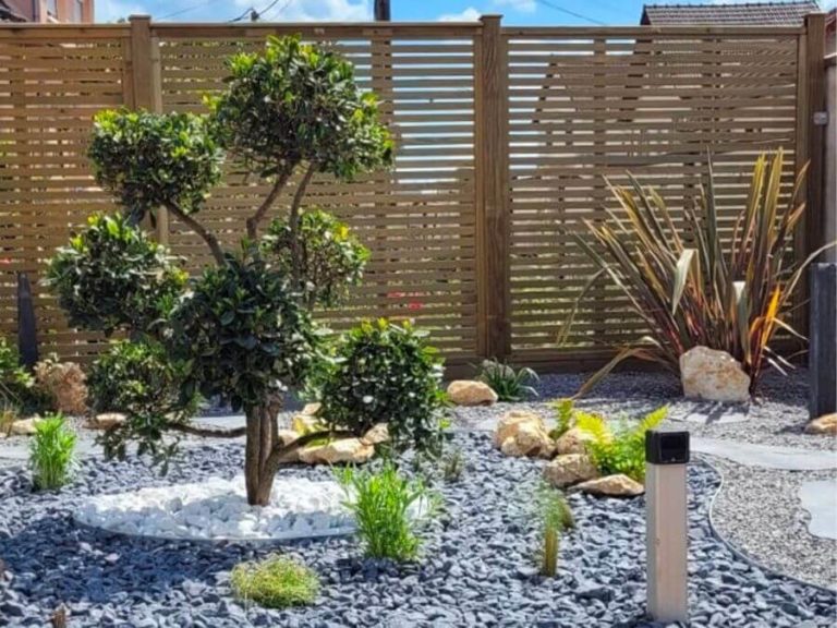Création d'un jardin japonisant