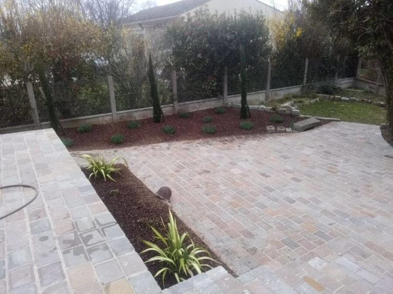 Pavage d'un jardin